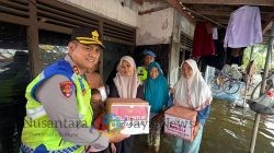 Kapolres Pemalang Tinjau Lokasi Rob di Ulujami, Salurkan Bantuan Langsung ke Warga