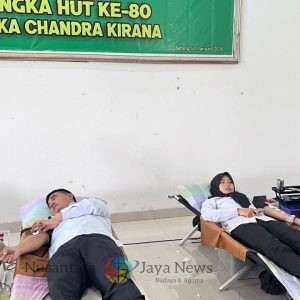 Wujud Sinergi dan Kepedulian Sesama, Lapas Batang Donor Darah di HUT Persit Ke-80