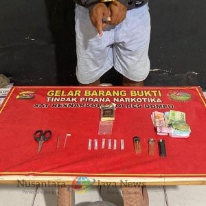 Satresnarkoba Polres Dompu Ungkap Pelaku Penyalahgunaan Narkotika di Kelurahan Monta Baru