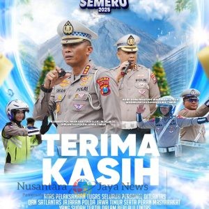 Dirlantas Polda Jatim Apresiasi Personel dan Masyarakat atas Sukses Ops Lilin Semeru 2025