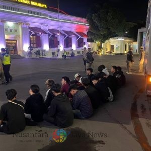 18 Pemuda Diamankan Polrestabes Surabaya