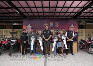 Gratis, Polres Kediri Kota Temukan dan Kembalikan Motor Hilang kepada Pemiliknya