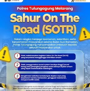 Polres Tulungagung Melarang SOTR Dengan Sound Horeg Selama Ramadhan