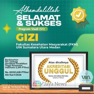 Prestasi Gemilang: Prodi Gizi UIN Sumut Raih Akreditasi Unggul