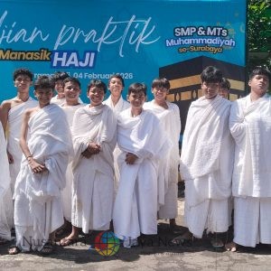 Foskam Surabaya Selenggarakan Ujian Manasik Haji, Siswa Spemsa Ikuti Praktik Ibadah dengan Tertib dan Khusyuk