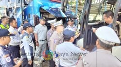 Operasi Keselamatan Semeru 2026 Ditlantas Polda Jatim Gelar Ramp Chek Angkutan Umum