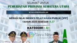 Capaian Membanggakan! Pemprov Sumut Raih IPP 2025 Kategori A, PW IPA Sumut Ucapkan Selamat