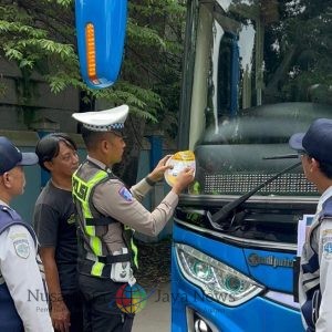Operasi Keselamatan Semeru 2026 Polres Mojokerto Kota Pastikan Kelaikan Angkutan Umum