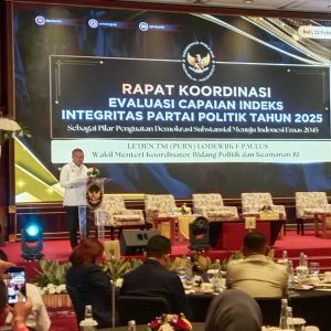 Kemenko Polkam Sampaikan Capaian Indeks Integritas Partai Politik (IIPP) Tahun 2025