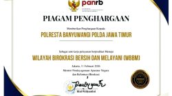 Polresta Banyuwangi Raih Predikat ZI Menuju WBBM 2025, Bukti Komitmen Hadirkan Pelayanan Publik Bersih dan Profesional