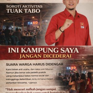 EW Gurky Soroti Aktivitas Tuak Cafe Tabo di Kampungnya, Diduga Sediakan LC