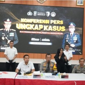 Polresta Sidoarjo Amankan Tiga Tersangka Penipuan Gondol Motor Modus Minta Tolong