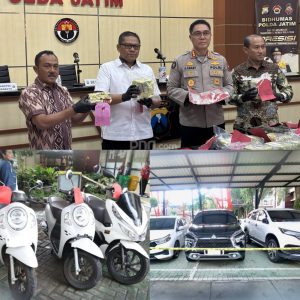 Polda Jatim Bongkar Dua Kasus Sabu Hampir 33 Kilogram, Kurir Ditangkap dan Satu DPO, Aset Rp55 Miliar Disita