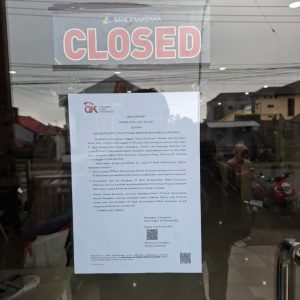 OJK Cabut Izin Usaha PT BPR Kamadana Bali