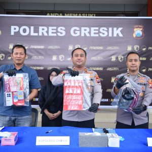 Polres Gresik Gagalkan Peredaran Sabu 51 Gram, Residivis AS Kembali Masuk Bui