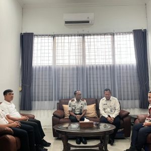 Sinergi Penanganan Banjir, Kalapas Batang Dampingi Kakanwil Ditjenpas Jateng Koordinasi dengan Walikota Pekalongan