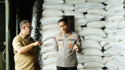 Kapolres Ponorogo Pastikan Keamanan dan Ketersediaan Pangan di Gudang Bulog Cukup