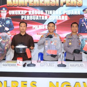 Lakukan Perbuatan Curang di 76 TKP Jatim dan Jateng, Pelaku diamankan Polres Ngawi