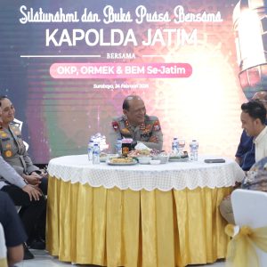 Kapolda Jatim Silaturahmi dan Buka Puasa Bersama OKP, ORMEK dan BEM Se-Jawa Timur