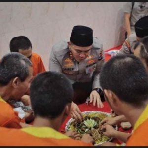 Kapolres Lamongan Buka Puasa Bersama Tahanan, Wujud Kepedulian dan Pembinaan di Bulan Suci Ramadhan