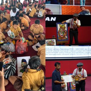 Badan Pengelola FKSPA Besakih Gelar Edukasi Pengelolaan Sampah Plastik Menjadi Karya Seni bagi Siswa SD