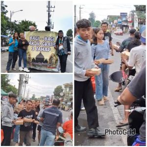 LSM FOCUS CORRUPTION Gelar Aksi Sosial Bagi Takjil di Depan Kantor Pemkab Blitar