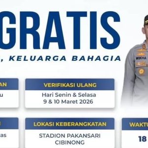 Polres Bogor Buka Program Mudik Gratis 2026, Simak Link Daftar, Tanggal, dan Rutenya