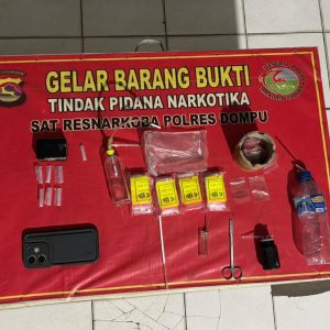 Ngeyel Edarkan Sabu di Rumahnya, Pria Inisial YS di Gulung Tim Opsnal Polres Dompu.