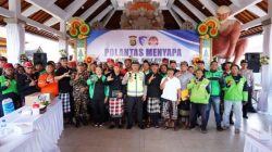 Korlantas Polri Gelar “Polantas Menyapa” di Gianyar, Perkuat Sinergi Pengamanan Nyepi dan Mudik Lebaran di Bali