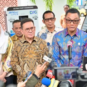 Ramadhan 2026 : Kolaborasi PLN dan Kementerian Perdagangan Hadirkan SPKLU Ultra Fast Charging