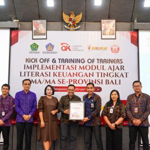OJK Bali Kick Off dan Training of Trainers Modul Ajar Literasi Keuangan