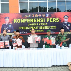 Ops Pekat Semeru 2026: Polres Gresik Ungkap 78 Kasus, 85 Tersangka Diamankan