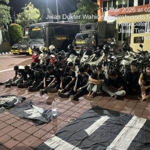 Patroli Dini Hari Polres Gresik Amankan 21 Pelajar Konvoi Sahur on the Road