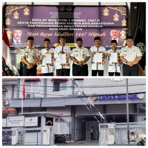 Hari Kemenangan Jadi Awal Baru, Empat Napi Lapas llA Bogor Langsung Dibebaskan