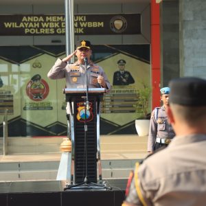 Kapolres Gresik Pimpin Apel Perdana, Apresiasi Sukses Operasi Ketupat Semeru 2026