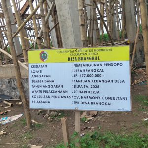 Dugaan Penyimpangan Selisih Anggaran Penggunaan Material Semen pada Proyek Pendopo Desa Brangkal Senilai Rp477 Juta