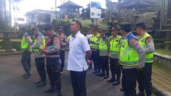 Kapolres Bangli Pimpin Apel Kesiapan Pengamanan Karya Ngusaba di Pura Ulun Danu Batur, Fokus Pengaturan Lalu Lintas