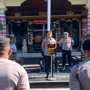 Kapolres Badung Pimpin Apel Jam Pimpinan, Tekankan Disiplin Anggota dan Optimalisasi Pencegahan Kriminalitas di Wilayah Hukum Polres Badung