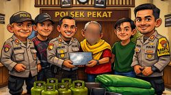 Maling Yang Resahkan Warga Nangakara di Tangkap Timsus Polsek Pekat