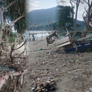 Disesalkan, Pemerintah BBF-SJD Tidak Pro Pariwisata, Obyek Wisata Pantai Ria Hancur Berantakan.