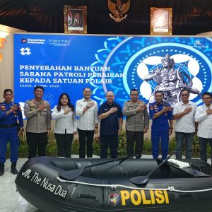 Jaga Keamanan Perairan, ITDC Serahkan Bantuan Sarana Patroli Polair