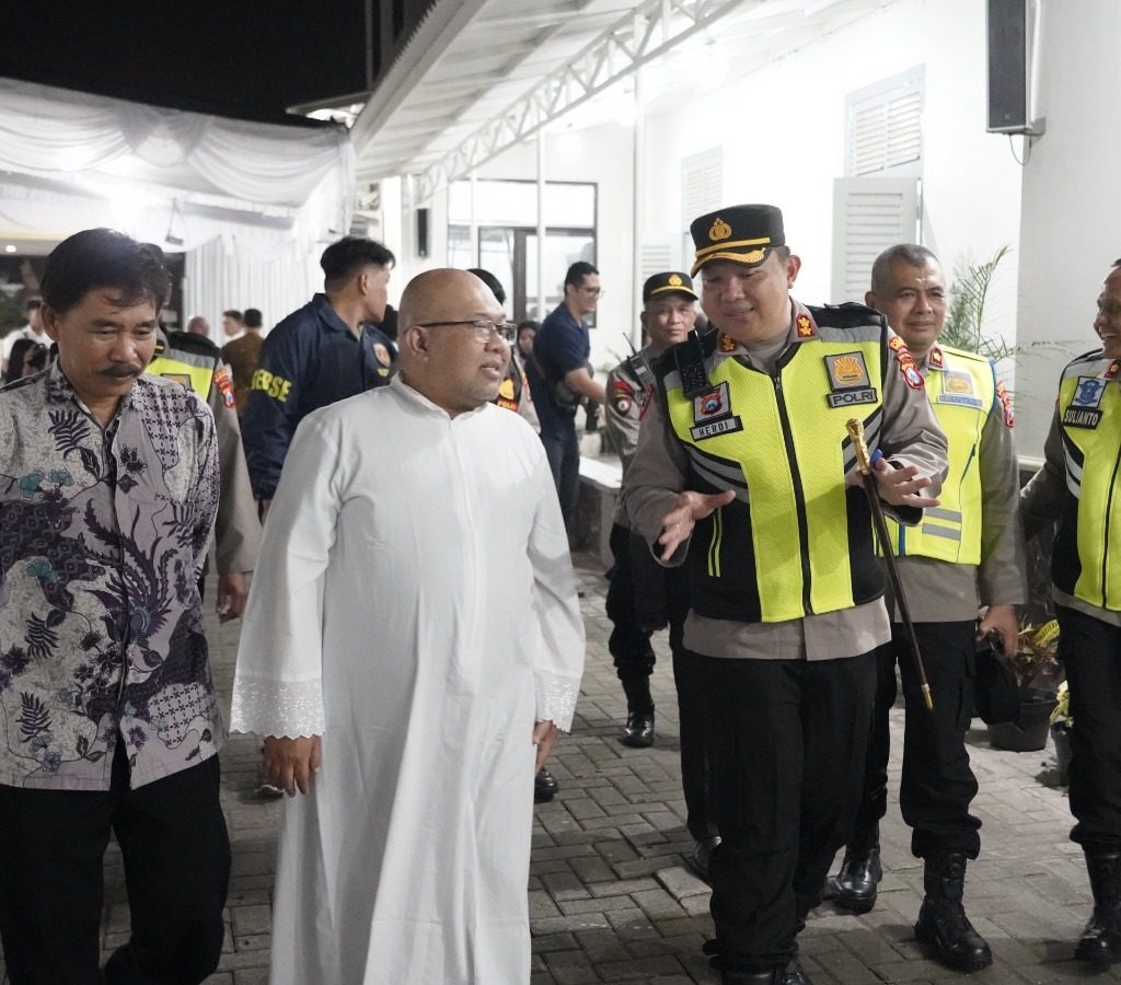 Kapolres Mojokerto Kota Cek Sejumlah Gereja Pastikan Rangkaian Ibadah Paskah Aman