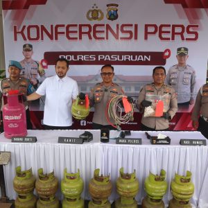 Polres Pasuruan Ungkap Kasus Penyalahgunaan LPG Subsidi, Dua Tersangka Diamankan