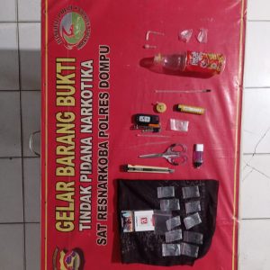 Tim Elit Satresnarkoba Polres Dompu, Ringkus Residivis Narkotika Asal Kandai Dua di Kamar Kosnya