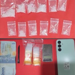 Polres Pelabuhan Tanjungperak Amankan Tersangka Kurir Sabu di Surabaya