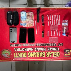 Di Kamar Kos Bali Satu, Ketiga Pelaku di Ringkus Tim Satnarkoba Polres Dompu, BB Bruto 9,83 Gram Sabu