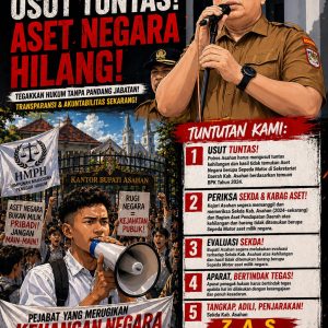 HMPH Gelar Aksi di Kantor Bupati Asahan, Desak Penegakan Hukum atas Temuan BPK