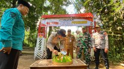 Polres Probolinggo Bangun Jembatan Merah Putih Presisi, Akses Warga Tiris – Andungsari Kembali Terhubung