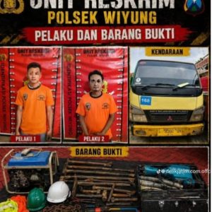 Polsek Wiyung Tetapkan Dua Orang Sebagai Tersangka Terkait Pencurian Kabel Telkom 