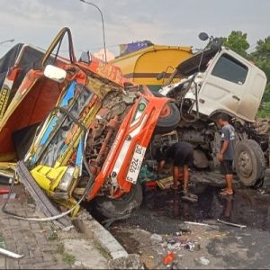 Laka Lantas di Gandulan Pemalang, Dua Kendaraan Jadi Korban Truk Tangki